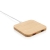 10W Wireless-Charger mit USB aus Bambus bruin
