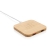 10W Wireless-Charger mit USB aus Bambus bruin