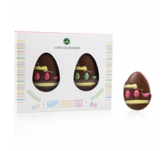 Easter goodies - 2 chocolade ei figuurtjes Chocolade paasfiguurtjes bedrucken