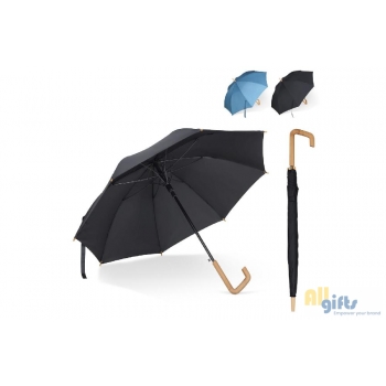 Bild des Werbegeschenks:23” Regenschirm aus R-PET-Material mit Automatiköffnung