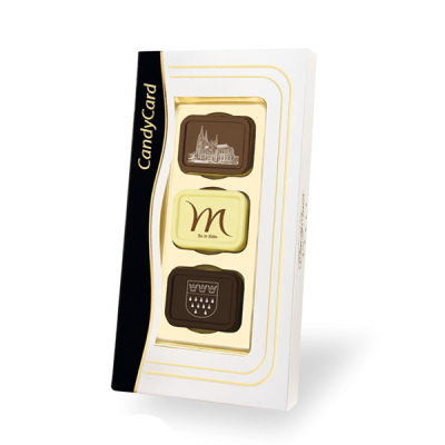 Bild des Werbegeschenks:3 fotobonbons in geschenkdoos