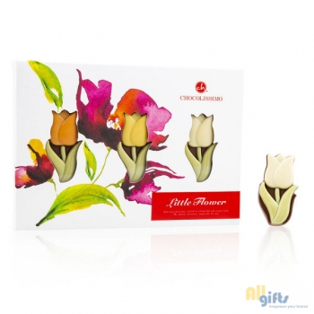 Bild des Werbegeschenks:3 Little Tulips - Tulpen van chocolade Chocolade figuurtjes