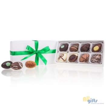 Bild des Werbegeschenks:White XL - Chocolade paaseitjes Chocolade paaseitjes