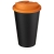 Americano® Eco 350 ml recycelter Becher mit auslaufsicherem Deckel oranje/zwart