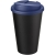 Americano® Eco 350 ml recycelter Becher mit auslaufsicherem Deckel blauw/zwart
