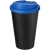 Americano® Eco 350 ml recycelter Becher mit auslaufsicherem Deckel Midden blauw/Zwart