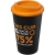 Americano® Eco 350 ml recycelter Becher zwart/oranje