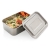 Auslaufsichere Lunchbox aus RCS recyceltem Stainless Steel zilver