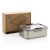 Auslaufsichere Lunchbox aus RCS recyceltem Stainless Steel zilver