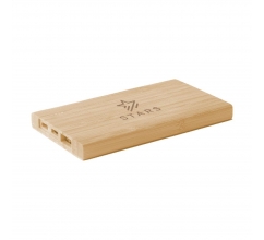 Bamboo 4000 Powerbank externes Ladegerät bedrucken