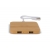 Bamboo Wireless charger with 2 USB hubs 5W hout