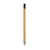 Bambus Infinity-Stift mit Radiergummi bruin