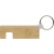 Bambus-Schlüsselanhänger mit Telefonhalterung bruin
