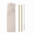 Bambus Trinkhalme-Set beige