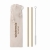 Bambus Trinkhalme-Set beige