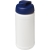 Baseline 500 ml gerecyclede drinkfles met klapdeksel wit/blauw