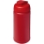 Baseline 500 ml gerecyclede drinkfles met klapdeksel rood/rood