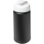Baseline 500 ml gerecyclede drinkfles met klapdeksel zwart/wit