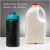 Baseline 500 ml recycelte Sportflasche mit Klappdeckel  zwart/aqua