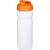 Baseline® Plus 650 ml Sportflasche mit Klappdeckel wit/oranje