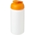 Baseline® Plus grip 500 ml Sportflasche mit Klappdeckel wit/oranje