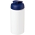 Baseline® Plus grip 500 ml Sportflasche mit Klappdeckel wit/blauw