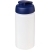 Baseline® Plus grip 500 ml Sportflasche mit Klappdeckel transparant/blauw