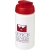 Baseline® Plus grip 500 ml Sportflasche mit Klappdeckel wit/rood