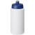 Baseline® Plus grip 500 ml Sportflasche mit Sportdeckel wit/ blauw