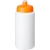Baseline® Plus grip 500 ml Sportflasche mit Sportdeckel wit/ oranje