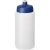 Baseline® Plus grip 500 ml Sportflasche mit Sportdeckel transparant/blauw