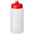 Baseline® Plus grip 500 ml Sportflasche mit Sportdeckel transparant/ rood