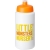 Baseline® Plus grip 500 ml Sportflasche mit Sportdeckel wit/oranje