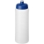 Baseline® Plus grip 750 ml Sportflasche mit Sportdeckel transparant/ blauw