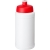Baseline Recycelte Sportflasche, 500 ml wit/rood