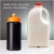 Baseline Recycelte Sportflasche, 500 ml zwart/oranje