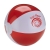 BeachBall Ø 24 cm wit/rood