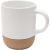 Billie 300 ml Sublimation Keramiktasse mit Korkdetails  wit