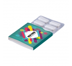 Blister mit 6 Kaugummi-Tabletten mit Xylitol bedrucken