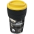 Brite-Americano® 350 ml Isolierbecher mit Schutzring Reifen-Design geel