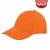 Brushed twill cap oranje