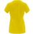 Capri damesshirt met korte mouwen geel