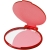 Carmen Glamour-Taschenspiegel transparant rood