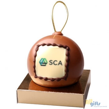 Bild des Werbegeschenks:Chocolade kerstbal met logo