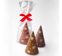 Chocolade kerstboom in zakje bedrucken