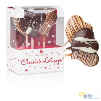Bild des Werbegeschenks:Chocolade lolly set - Hartjes Chocolade lolly&#039;s