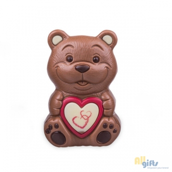 Bild des Werbegeschenks:Chocolade Teddy Beer voor Valentijn Chocolade figuurtje