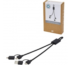 Connect 6-in-1 45W Schnelllade- & Datentransferkabel aus recyceltem RCS Aluminium bedrucken