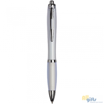 Bild des Werbegeschenks:Curvy ballpoint pen with frosted barrel and grip