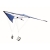 Delta-Kite Lenkdrachen royal blauw